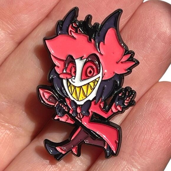 Hazbin Hotel Alastor Chibi Enamel Pin - Picture 2 of 7